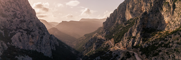 Panoramaaufnahme von dem Lower Valley von Manikia