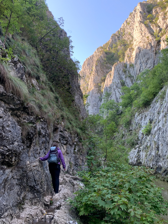 Zustieg zur Turda Schlucht.